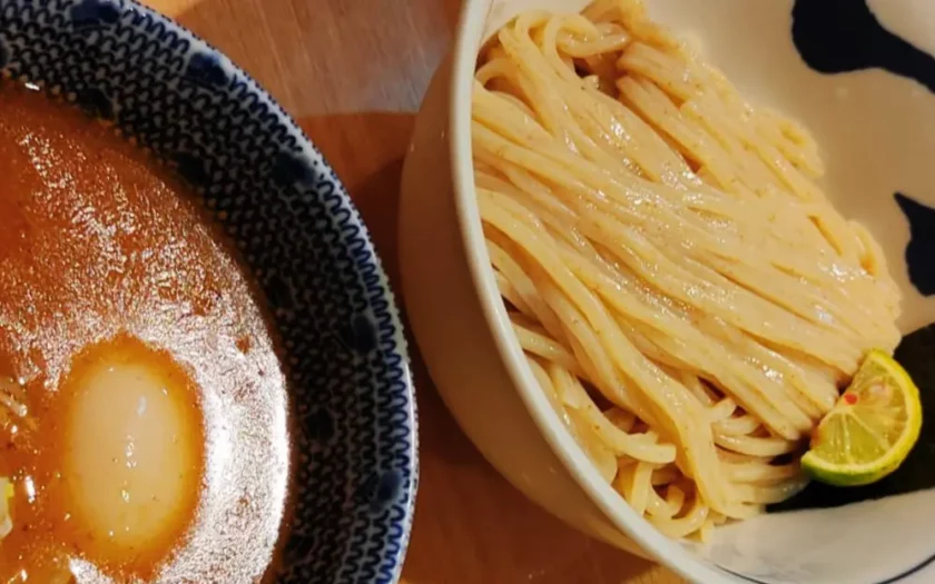 Tsukemen il Ramen scomposto di tsujita a Ginza Tokyo