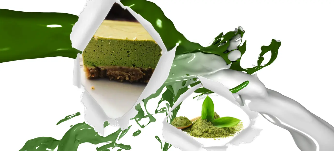 la ricetta salutare della matcha cheesecake al te verde salutare light