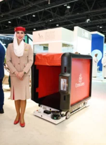 Emirates e accessibilità Il Cube di Emirates per il trasporto in sedia a rotelle