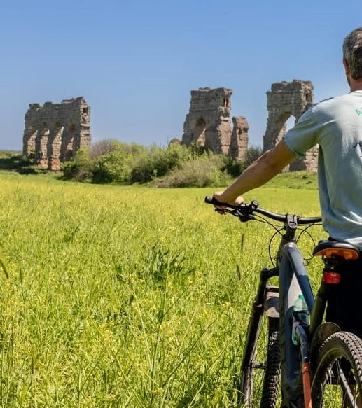 5 itinerari cicloturistici via appia antica acquedotti Roma